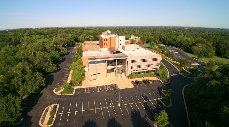 Ariel view of Rockford Campus